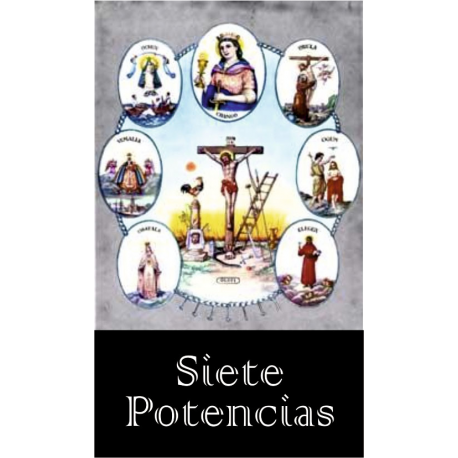 ESTAMPA SANTERIA SIETE POTENCIAS ESTAMPA SANTERIA SIETE POTENCIAS