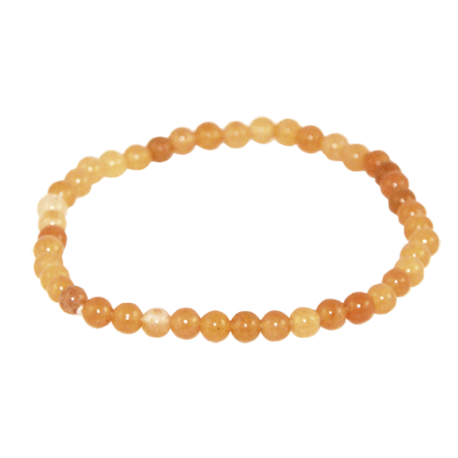 PULSERA BOLA CORNALINA 4mm PULSERA BOLA CORNALINA 4mm