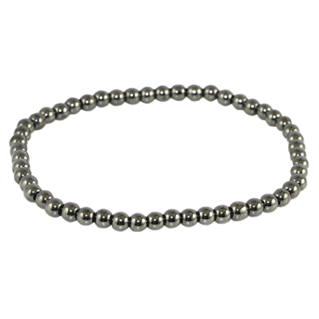 PULSERA BOLA HEMATITE 4mm PULSERA BOLA HEMATITE 4mm