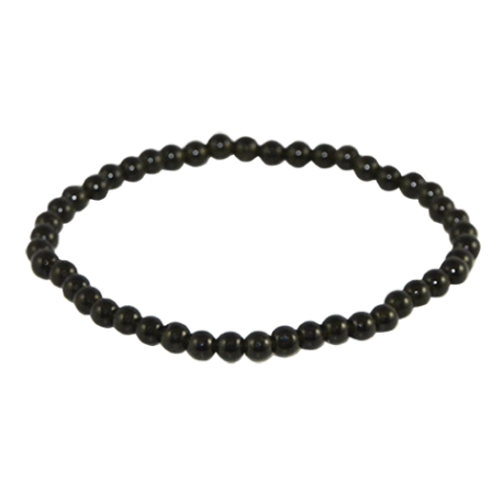 PULSERA BOLA OBSIDIANA 4mm PULSERA BOLA OBSIDIANA 4mm