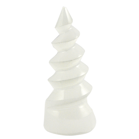 SELENITA PUNTA ESPIRAL 10cm APROX SELENITA PUNTA ESPIRAL 10cm APROX