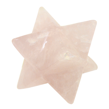 ESTRELLA MERKABA CUARZO ROSA 4CM APROX ESTRELLA MERKABA CUARZO ROSA 4CM APROX