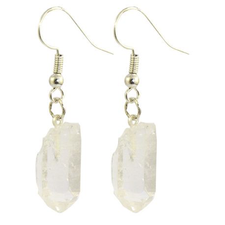 PENDIENTES CUARZO CRISTAL 1,5CM APROX PENDIENTES CUARZO CRISTAL 1,5CM APROX