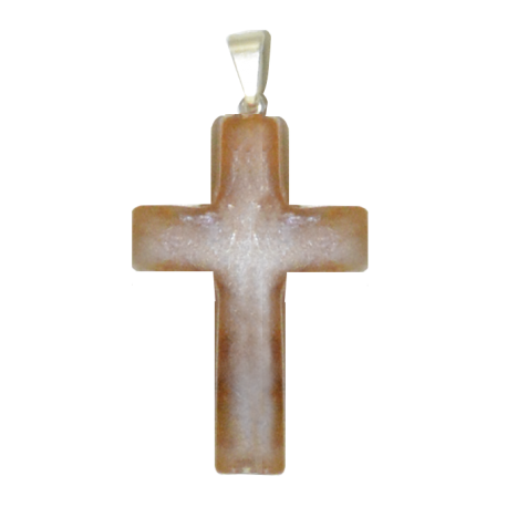 COLGANTE CRUZ CITRINO 3cm Aprox COLGANTE CRUZ CITRINO 3cm Aprox