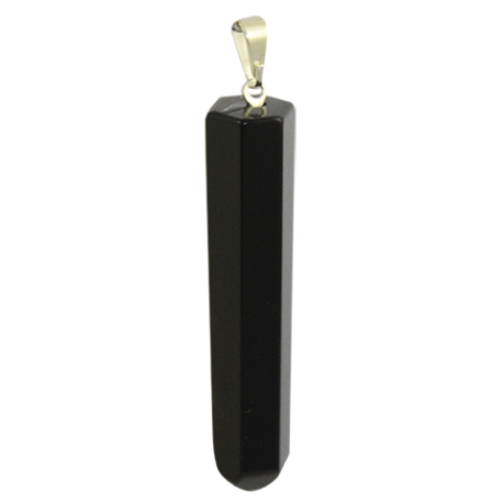 COLGANTE PUNTA FACETADA OBSIDIANA 3,5CM APROX COLGANTE PUNTA FACETADA OBSIDIANA 3,5CM APROX