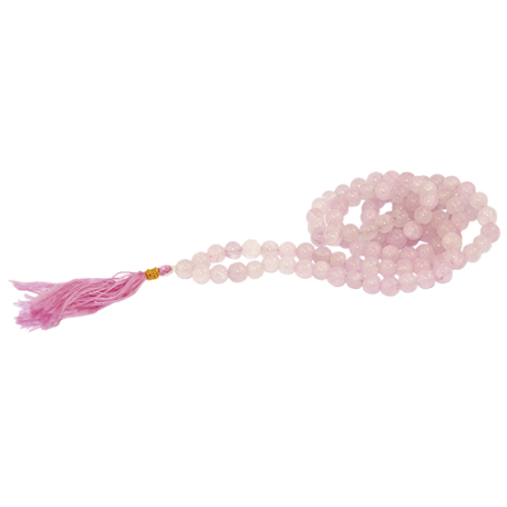 MALA MINERAL CUARZO ROSA 8MM MALA MINERAL CUARZO ROSA 8MM