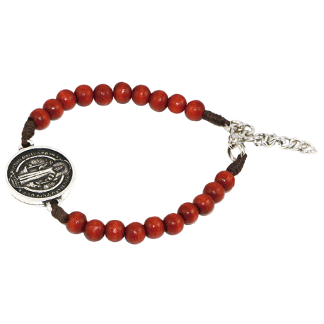 BENITO PULSERA ROJO MEDALLA 2cmØ BENITO PULSERA ROJO MEDALLA 2cmØ