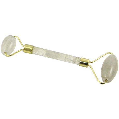 MASAJEADOR DOBLE CUARZO CRISTAL 15cm APROX MASAJEADOR DOBLE CUARZO CRISTAL 15cm APROX
