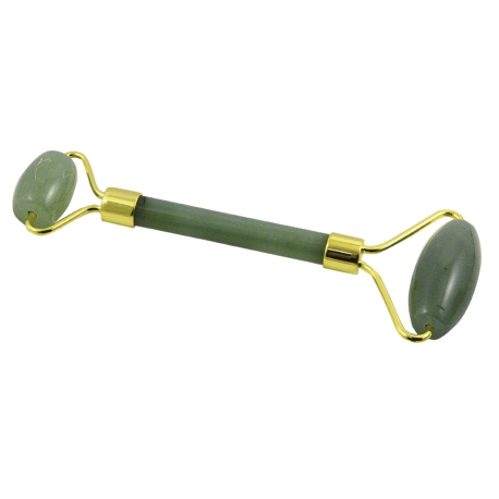 MASAJEADOR DOBLE CUARZO VERDE 15cm APROX MASAJEADOR DOBLE CUARZO VERDE 15cm APROX