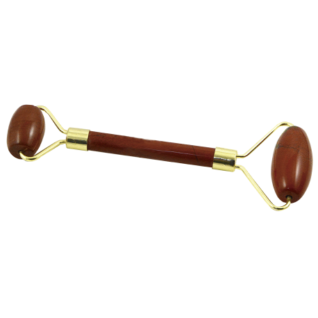 MASAJEADOR DOBLE JASPE ROJO 15cm APROX MASAJEADOR DOBLE JASPE ROJO 15cm APROX