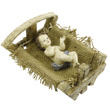 NIÑO JESUS CUNA MADERA 15CM REF 19185 NIÑO JESUS CUNA MADERA 15CM REF 19185