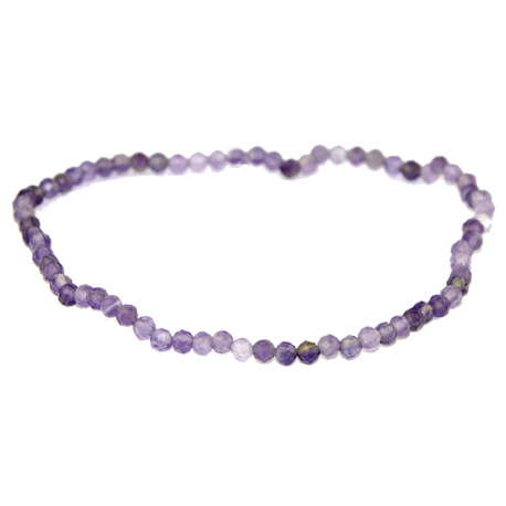 AMATISTA PULSERA BOLA FACETADA 2mm AMATISTA PULSERA BOLA FACETADA 2mm