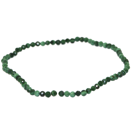 MALAQUITA PULSERA BOLA FACETADA 2mm MALAQUITA PULSERA BOLA FACETADA 2mm
