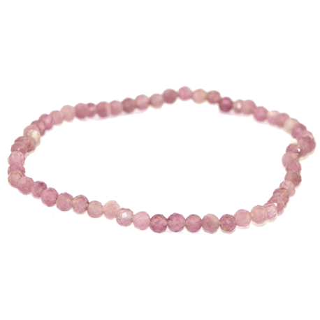 TURMALINA ROSA PULSERA BOLA FACETADA 2mm TURMALINA ROSA PULSERA BOLA FACETADA 2mm