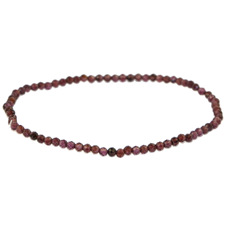 GRANATE PULSERA BOLA FACETADA 2mm GRANATE PULSERA BOLA FACETADA 2mm