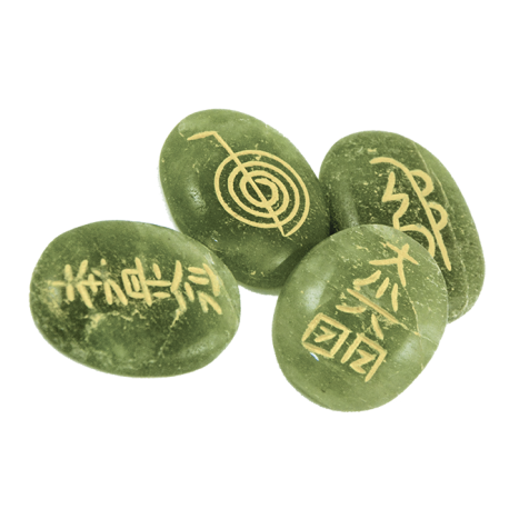 SET SIMBOLOS REIKI JADE 4CMX2,5CM SET SIMBOLOS REIKI JADE 4CMX2,5CM