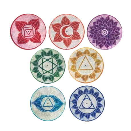 APOYA INCIENSO JUEGO CHAKRAS 1X8X8CM REF 19479 APOYA INCIENSO JUEGO CHAKRAS 1X8X8CM REF 19479
