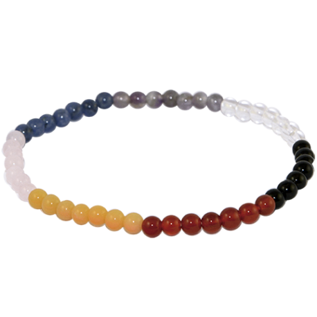 PULSERA CHAKRAS CON ONIX BOLA 4mm PULSERA CHAKRAS CON ONIX BOLA 4mm