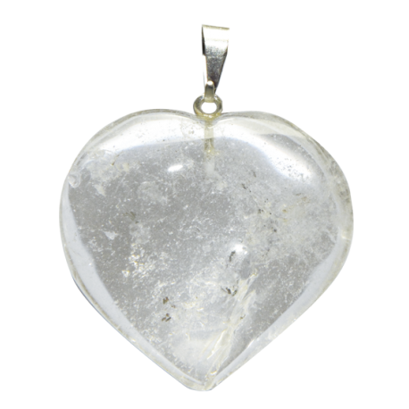 COLGANTE CORAZON CUARZO CRISTAL 2,5CM COLGANTE CORAZON CUARZO CRISTAL 2,5CM