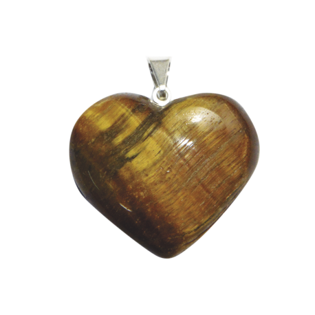 COLGANTE CORAZON OJO DE TIGRE COLGANTE CORAZON OJO DE TIGRE