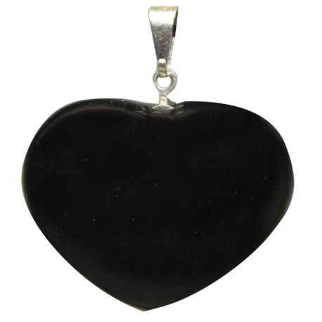 COLGANTE CORAZON OBSIDIANA 2,5CM COLGANTE CORAZON OBSIDIANA 2,5CM