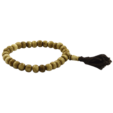 PULSERA MALA BOLA MARRON CLARO PULSERA MALA BOLA MARRON CLARO