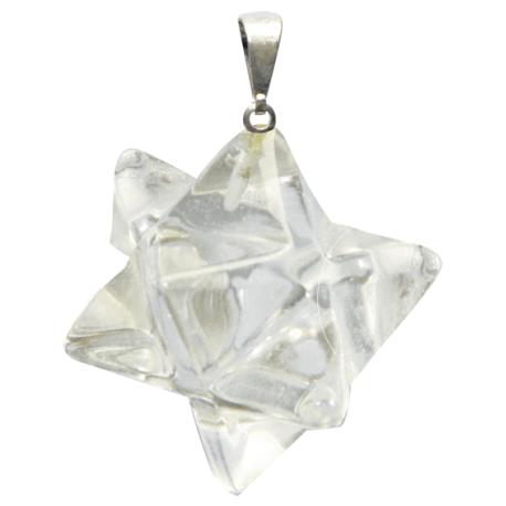 COLGANTE MERKABA CUARZO CRSITAL 2,5CM COLGANTE MERKABA CUARZO CRSITAL 2,5CM