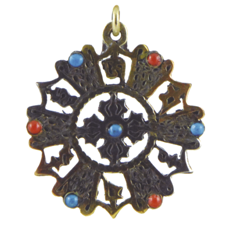 COLGANTE OM MANI PADMEIHUM SIETE METALES 3CM COLGANTE OM MANI PADMEIHUM SIETE METALES 3CM