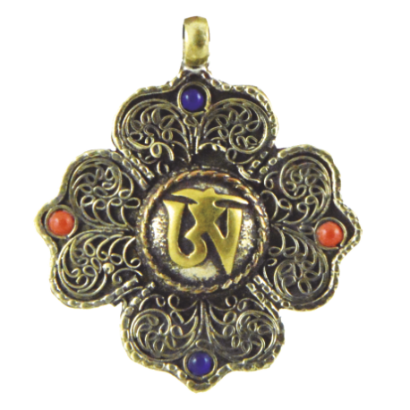 COLGANTE OM SIETE METALES 3,5CM COLGANTE OM SIETE METALES 3,5CM