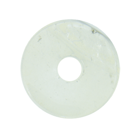 DONUT PEQUEÑO CUARZO CRISTAL 3CM APROX. DONUT PEQUEÑO CUARZO CRISTAL 3CM APROX.