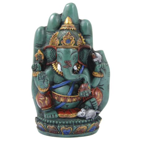 GANESHA CON MANO IMAGEN 16CM APROX. GANESHA CON MANO IMAGEN 16CM APROX.