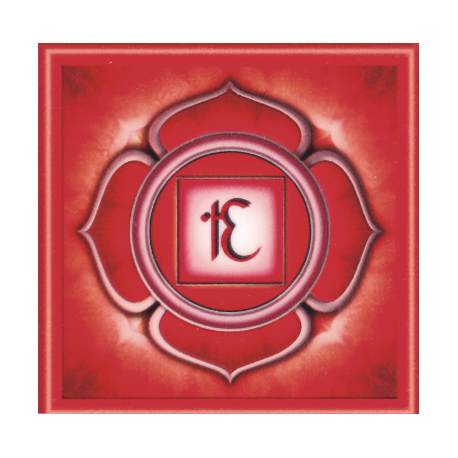 ADHESIVO CUADRADO CHAKRA MULADHARA (OLFATO) 9X9CM ADHESIVO CUADRADO CHAKRA MULADHARA (OLFATO) 9X9CM