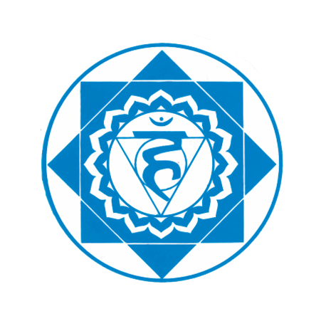 ADHESIVO MANDALA VISHUDDA CHAKRA GARGANTA 9CMØ ADHESIVO MANDALA VISHUDDA CHAKRA GARGANTA 9CMØ
