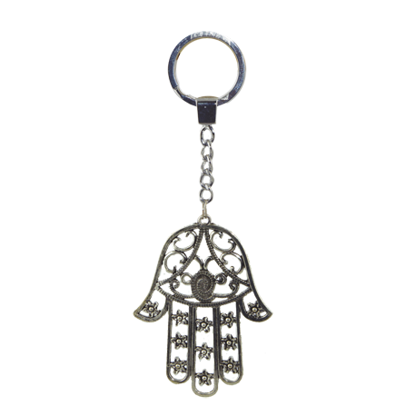 LLAVERO METAL MANO DE FATIMA 7.5CM (GRANDE) LLAVERO METAL MANO DE FATIMA 7.5CM (GRANDE)