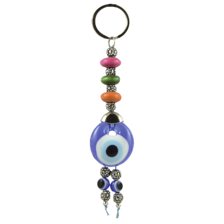 LLAVERO OJO TURCO COLORES GRANDE 16CM/3CM Ø LLAVERO OJO TURCO COLORES GRANDE 16CM/3CM Ø