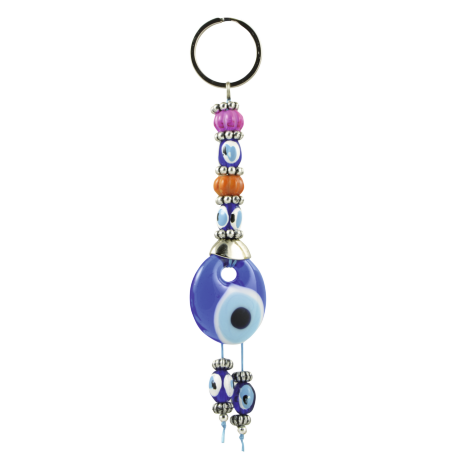 LLAVERO OJO TURCO COLORES PEQUEÑO 13CM/3CM Ø LLAVERO OJO TURCO COLORES PEQUEÑO 13CM/3CM Ø