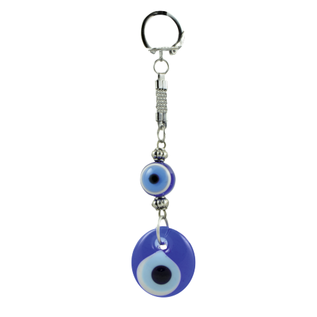 LLAVERO OJO TURCO REDONDO CON BOLA 14CM/3CM Ø LLAVERO OJO TURCO REDONDO CON BOLA 14CM/3CM Ø