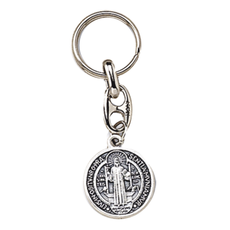 LLAVERO SAN BENITO MEDALLA 4CM LLAVERO SAN BENITO MEDALLA 4CM