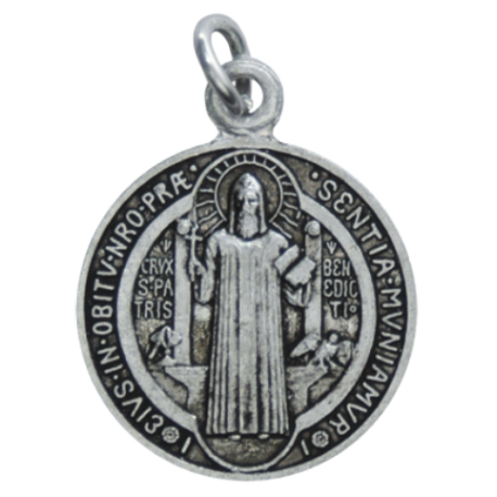 MEDALLA BENITO PLATEADA 1,8 CM Ø MEDALLA BENITO PLATEADA 1,8 CM Ø