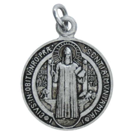 MEDALLA BENITO PLATEADA 2,3CMØ MEDALLA BENITO PLATEADA 2,3CMØ
