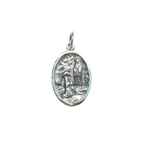 MEDALLA METAL LOURDES 2,2CM MEDALLA METAL LOURDES 2,2CM