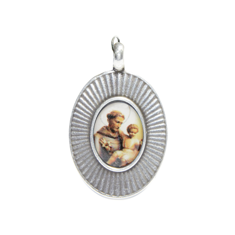 MEDALLA PADRE NUESTRO OVAL ANTONIO 3CM MEDALLA PADRE NUESTRO OVAL ANTONIO 3CM