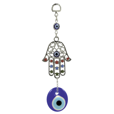 OJO TURCO CON MANO DE FATIMA 17,5 CM OJO TURCO CON MANO DE FATIMA 17,5 CM