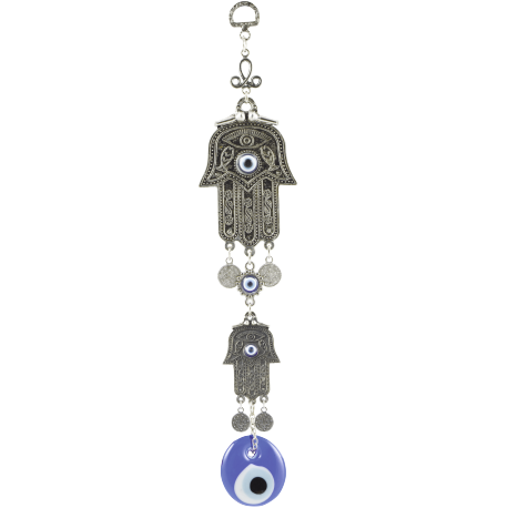 OJO TURCO DOBLE MANO DE FATIMA 30CM OJO TURCO DOBLE MANO DE FATIMA 30CM