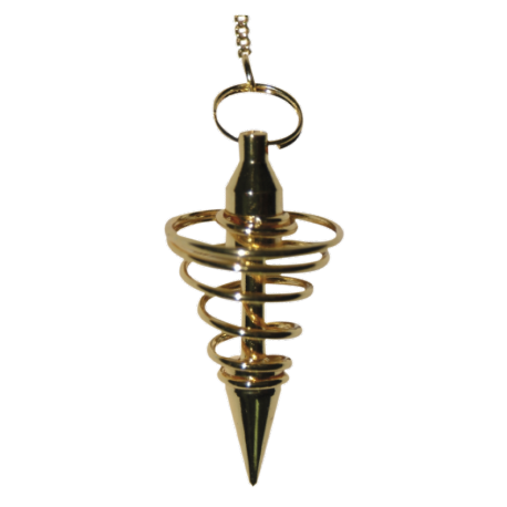 PENDULO DORADO ESPIRAL NO-13 5cm PENDULO DORADO ESPIRAL NO-13 5cm