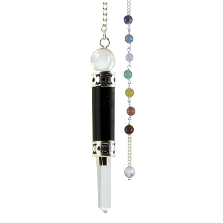 PENDULO HEXAGONO PUNTA BOLA TURMALINA CHAKRAS 6CM PENDULO HEXAGONO PUNTA BOLA TURMALINA CHAKRAS 6CM