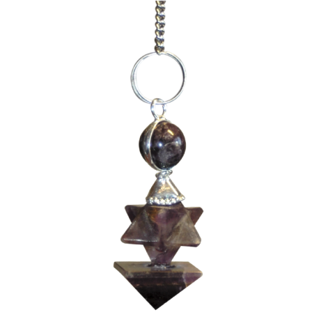 PENDULO MERKABA AMATISTA 4,5 cm PENDULO MERKABA AMATISTA 4,5 cm