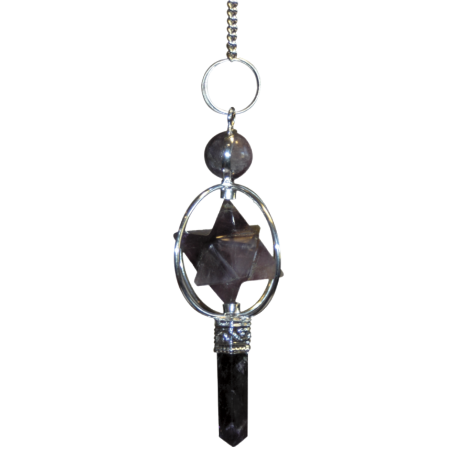 PENDULO MERKABA AMATISTA 8 cm PENDULO MERKABA AMATISTA 8 cm