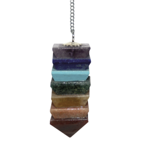 PENDULO PLATEADO PIRAMIDE CHAKRAS NO-36 3,5 CM PENDULO PLATEADO PIRAMIDE CHAKRAS NO-36 3,5 CM