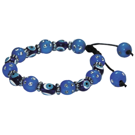 PULSERA OJO TURCO AZUL OSCURO CON CORDON PULSERA OJO TURCO AZUL OSCURO CON CORDON